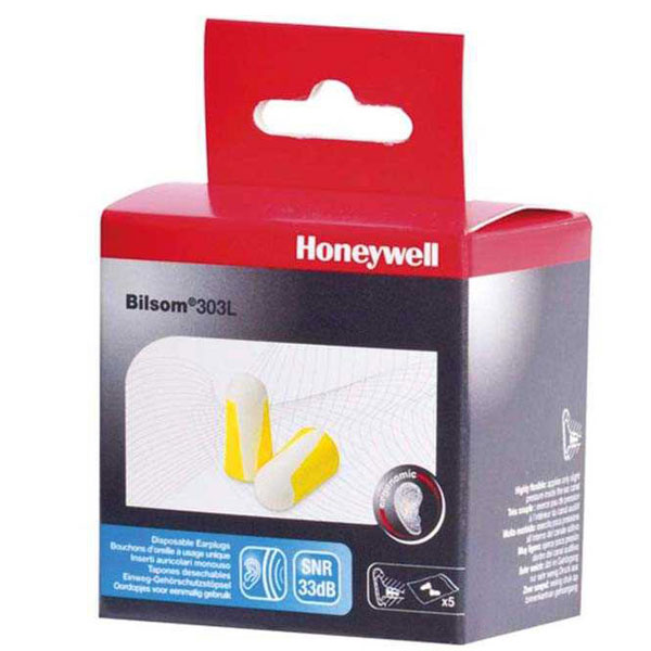 Inserti Auricolari Monouso Honeywell Laser Trak Con Cavo | Rilevabili, Confezione Da 100 Paia | Protezione Uditiva