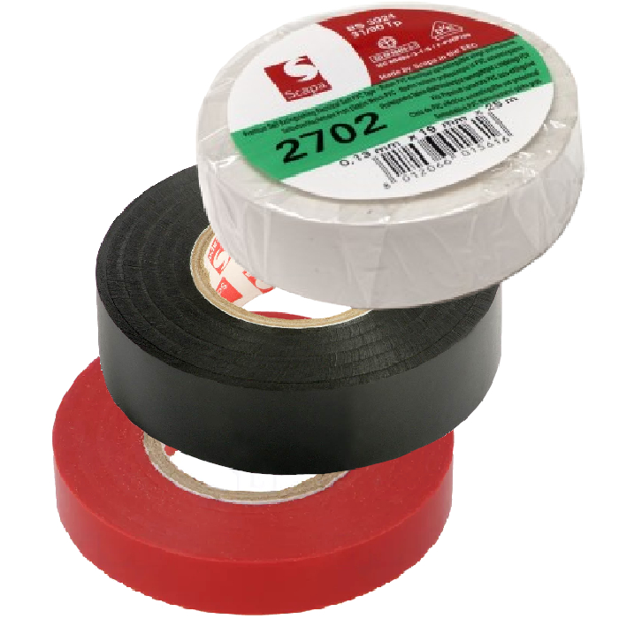 Nastro isolante adesivo in gomma sintetica e resine serie 2702 in vari ...