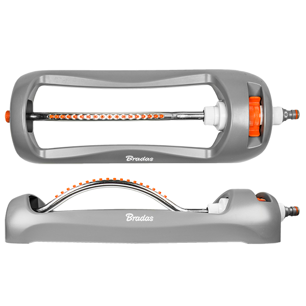 Irrigatore oscillante con struttura in metallo e 18 ugelli in gomma