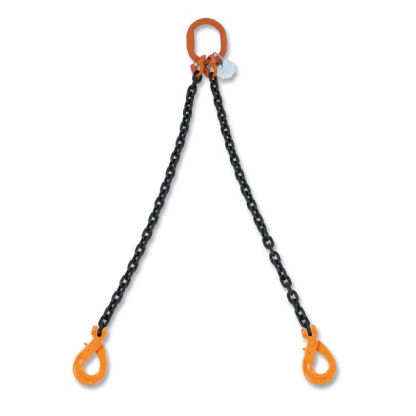 Pendente Per Sollevamento Beta 8097SL D8-3 – Catena A 2 Bracci Grado 8, Ganci Self-locking, Lunghezza 3m, Carico 2,8t