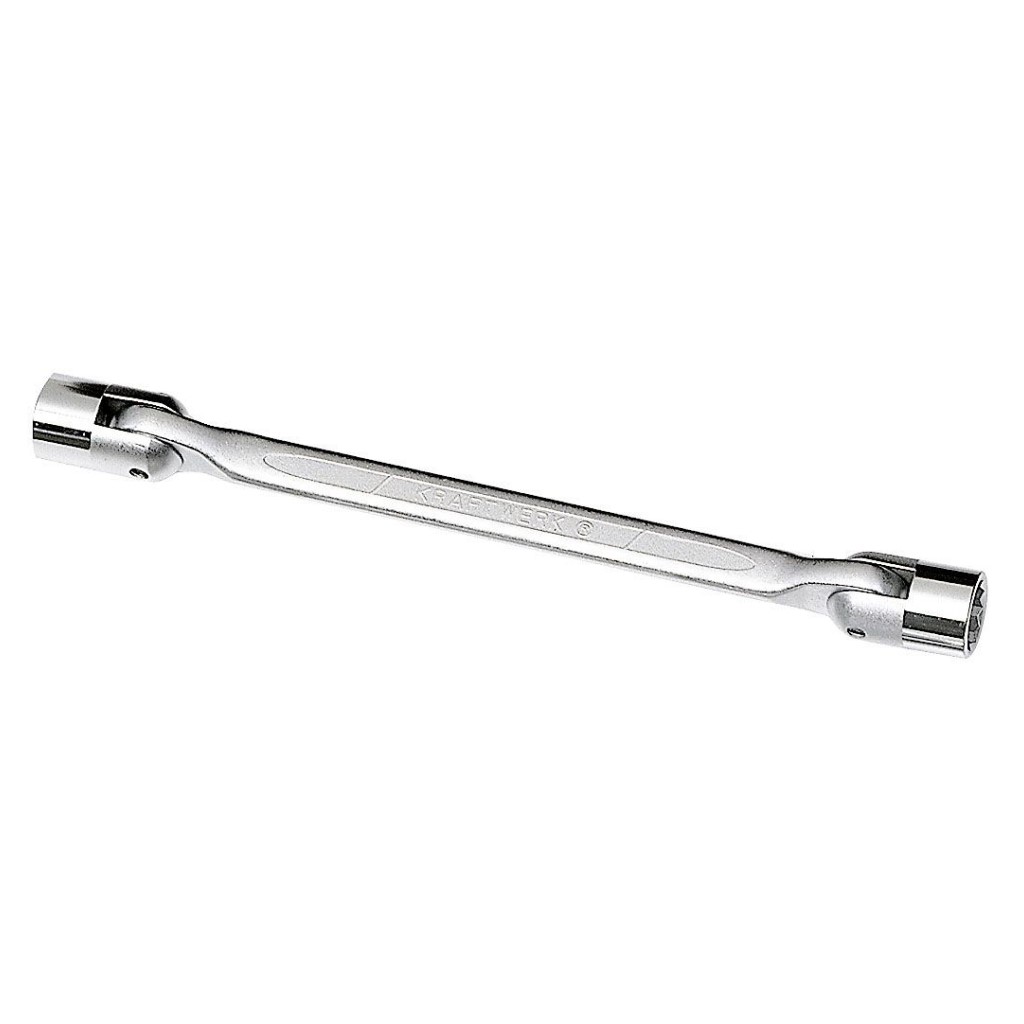 KS Tools Chiave A Doppia Bussola Snodata 8x9 Mm - Per Spazi Stretti